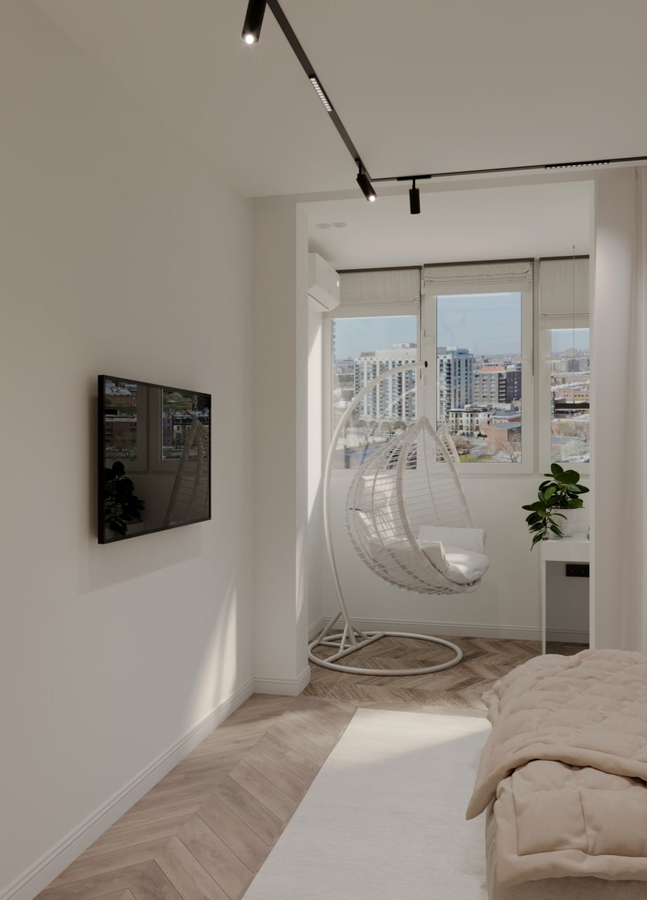 Дизайн Проект 2х - кімнатної квартири в стилі мінімалізм