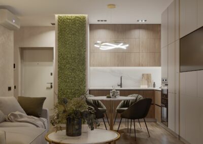 Дизайн проект: Двокімнатної квартири в ЖК Crystal Avenue